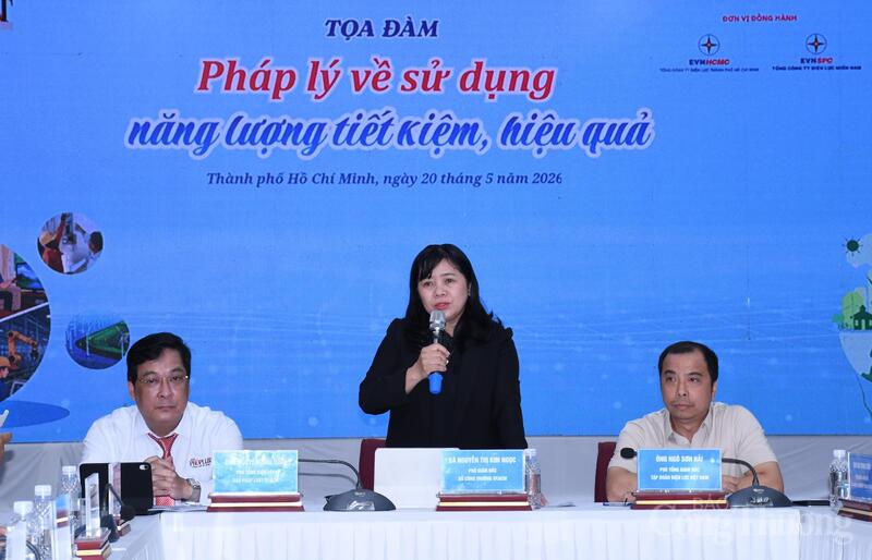 Bà Nguyễn Thị Kim Ngọc - Phó Giám đốc Sở Công Thương TP. Hồ Chí Minh. Ảnh: Thanh Minh.