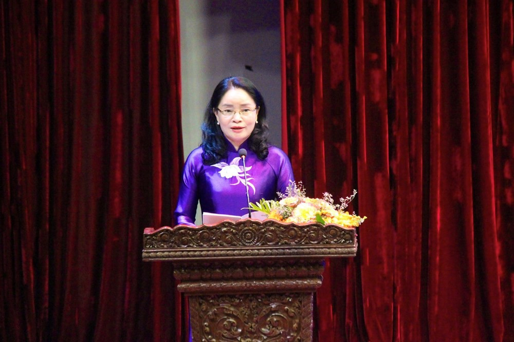 Thứ trưởng Bộ Văn hóa, Thể thao và Du lịch Trịnh Thị Thủy. Ảnh: Đình Toán/Văn Hoá. camphuchia2.jpg