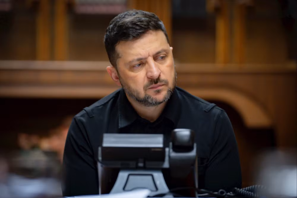 Tổng thống Ukraine Volodymyr Zelenskyy. Ảnh: X/ZelenskyyUa g5k1browmaesfag.jpeg