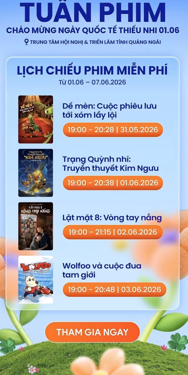 Các phim sẽ chiếu trong Tuần phim chào mừng Quốc tế Thiếu nhi 1/6. Ảnh: vtv anh-man-hinh-2026-06-01-luc-052429.png