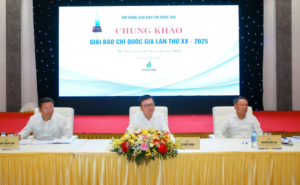 Ban Chủ trì phiên họp Vòng chấm Chung khảo Giải Báo chí Quốc gia lần thứ XX - năm 2025. z7887523765061-f133bbb93d9334f4cc876679e93ad6fc.jpg
