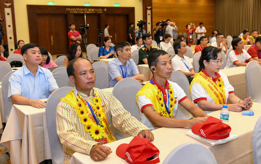Đại diện người hiến máu tình nguyện tiêu biểu toàn quốc năm 2026. Ảnh: Lâm Hiển.