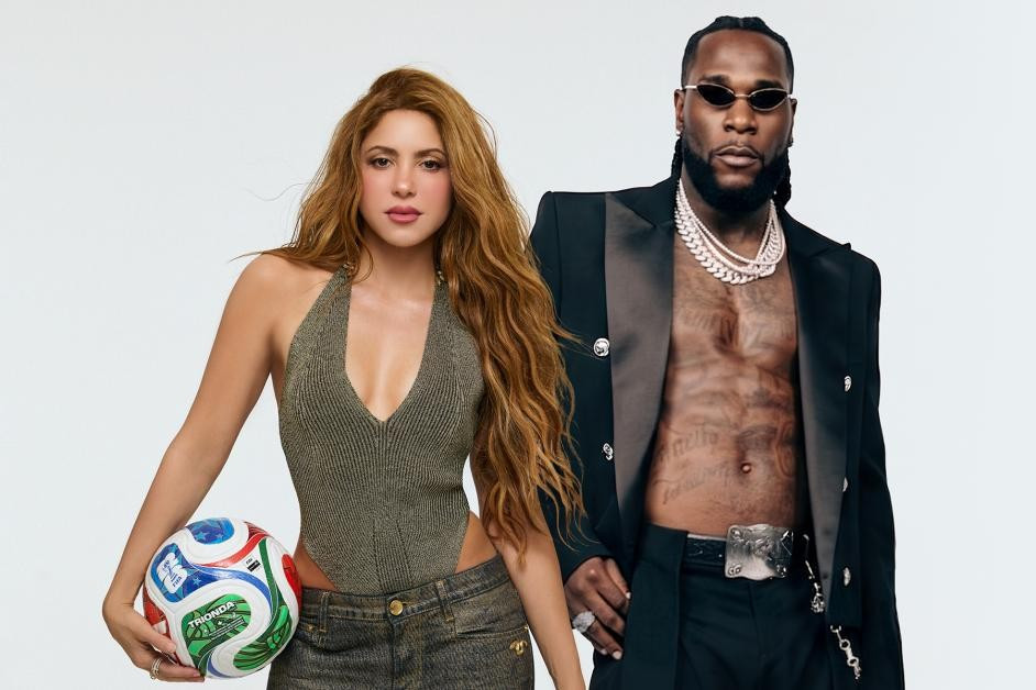 Shakira và nam ca sĩ Burna Boy. Ảnh: Billboard shakira-burna-boy-world-cup-2026-billboard-1800-b08c6e.jpg