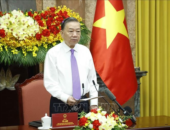 Tổng Bí thư, Chủ tịch nước Tô Lâm phát biểu. Ảnh: Thống Nhất/TTXVN.