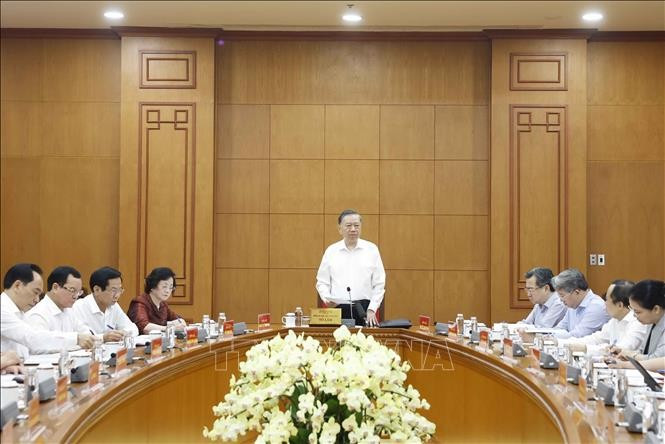 Tổng Bí thư, Chủ tịch nước Tô Lâm phát biểu. Ảnh: Thống Nhất/TTXVN.