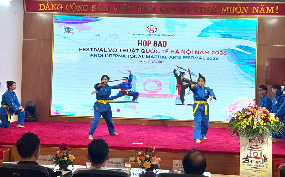 Festival Võ thuật Quốc tế Hà Nội 2026 diễn ra từ 7 đến 9/8/2026 tại Hà Nội. Ảnh: Việt Anh 1784091752590-1499454592867780915-3753331981211611370-6a2d716994fbe41437aa75fbfd754680.jpg