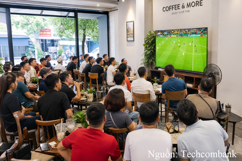 Trong mùa FIFA World Cup 2026, các quán cafe thường kín khách