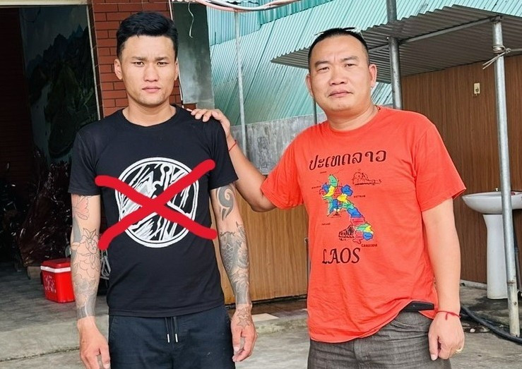 Cảnh sát hình sự, Công an Nghệ An vận động thành công đối tượng Vi Văn Cảnh trốn truy nã (dấu X) ra đầu thú. Ảnh: Hậu Hưng h1.jpg