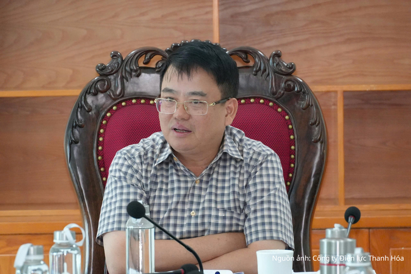 Ông Nguyễn Tiến Hiệu - Giám đốc Sở Công Thương Thanh Hóa phát biểu kết luận buổi làm việc.
