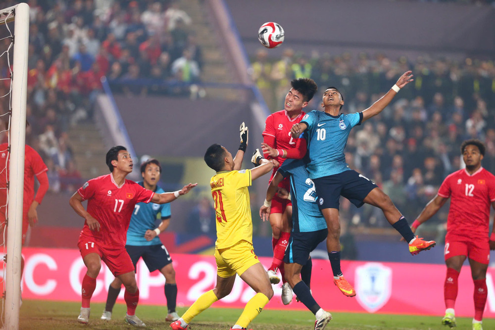 Việt Nam đã đánh bại Singapore trong lần đối đầu gần nhất tại lượt về bán kết ASEAN Cup 2024. Ảnh: VFF z6178123470548-3168edc89a67f63854205f5e79ab323e.jpg