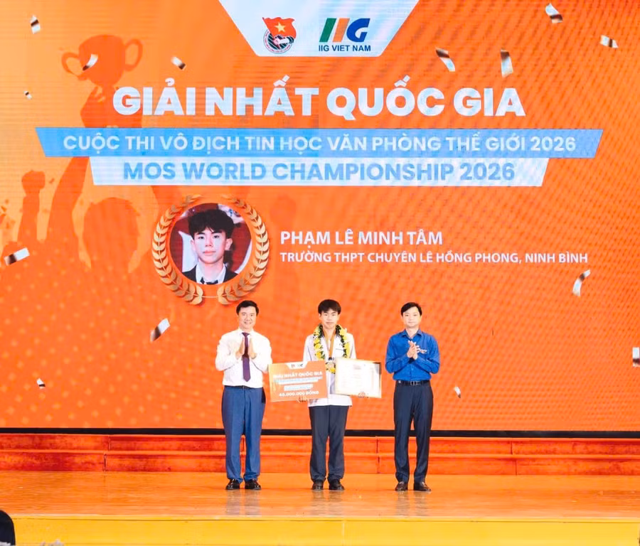 Em Phạm Lê Minh Tâm đoạt giải Nhất nội dung Microsoft Word Office 2019 tại Vòng chung kết quốc gia Cuộc thi Vô địch Tin học văn phòng thế giới 2026. 1785403842760-4582300789386763768-4582300789386763768-50a6379445639e62c0ea0e231ddc1556.jpg