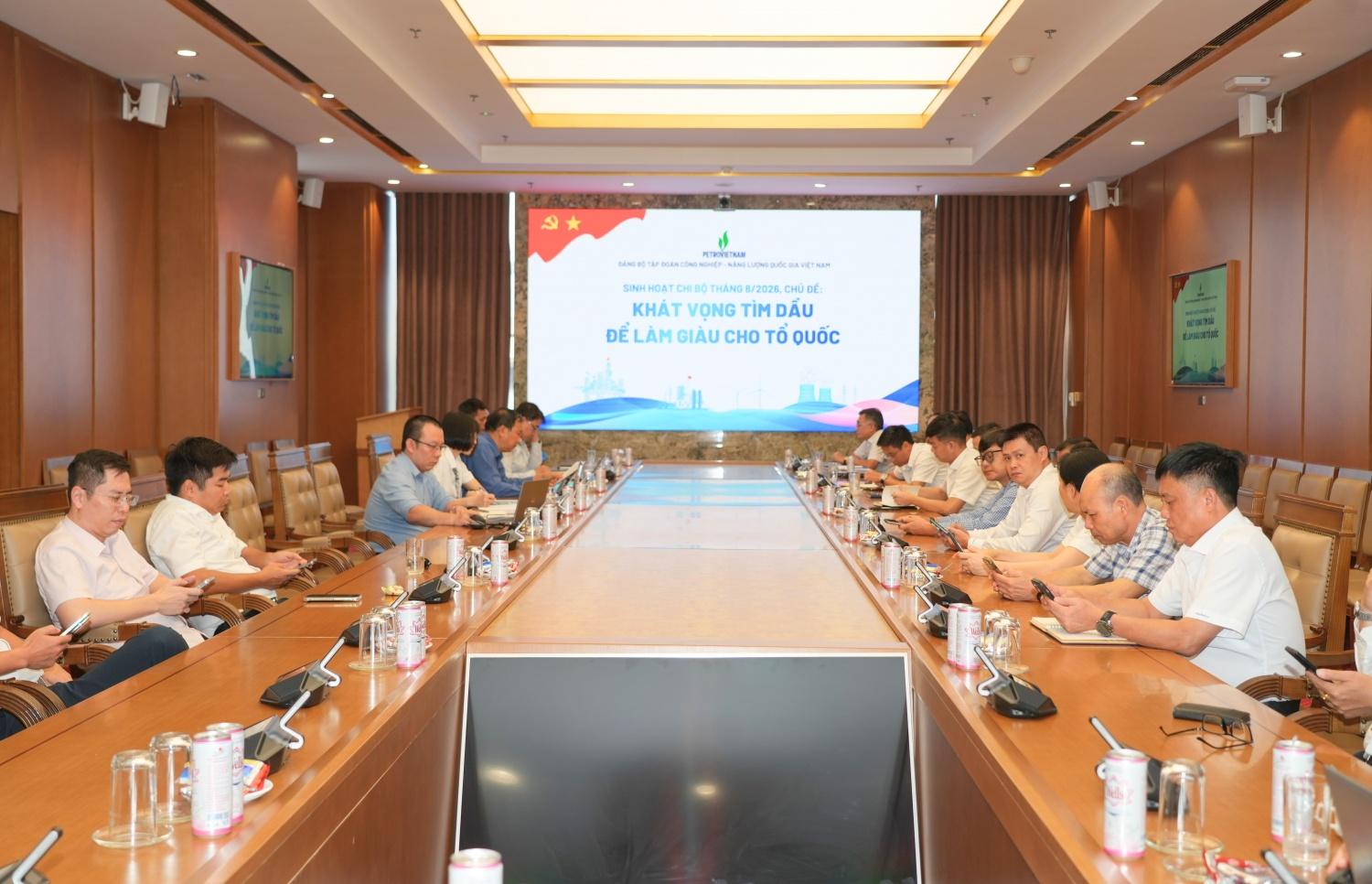 Đảng bộ Bộ máy QL&ĐH Petrovietnam lan tỏa