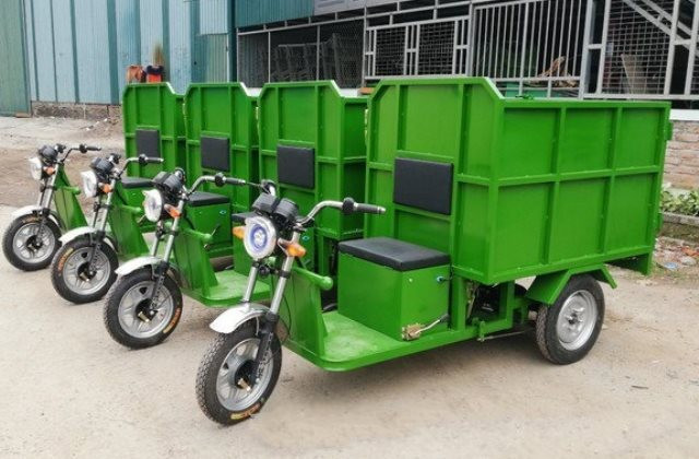 Nghiên cứu thí điểm xe ba bánh chạy điện tại một số thành phố lớn trong 3 năm. Ảnh minh họa: Green Việt Nam image-20210805170147-1.jpg