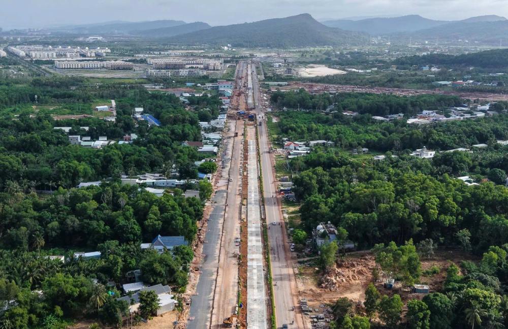 Tuyến LRT sẽ rút ngắn thời gian từ Sân bay Phú Quốc về Nam đảo xuống còn khoảng 20 phút. Nguồn Sun Group