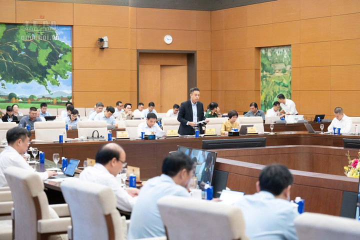 Thứ trưởng Nguyễn Việt Sơn cho biết, dự thảo Luật gồm 3 điều, trong đó sửa đổi, bổ sung chủ yếu 23 điều, bãi bỏ 3 điều. Ảnh: Vũ Hiếu