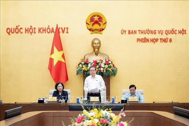 Chủ tịch Quốc hội Trần Thanh Mẫn phát biểu bế mạc phiên họp. Ảnh: Doãn Tấn/TTXVN Chủ tịch Quốc hội Trần Thanh Mẫn phát biểu bế mạc phiên họp. Ảnh: Doãn Tấn/TTXVN