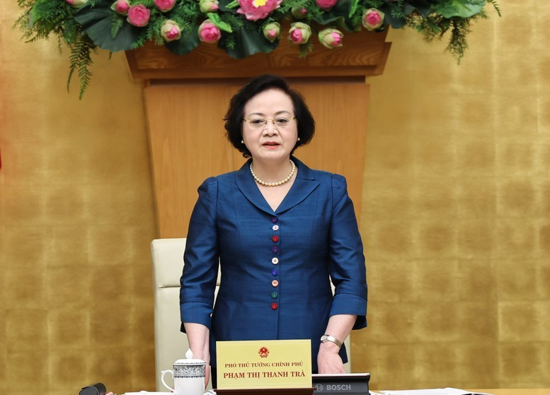 Phó Thủ tướng nhấn mạnh yêu cầu lấy nhân dân làm chủ thể, bảo đảm mọi người dân đều được tham gia, sáng tạo và thụ hưởng văn hóa. Ảnh: Chinhphu.vn/Thu Giang
