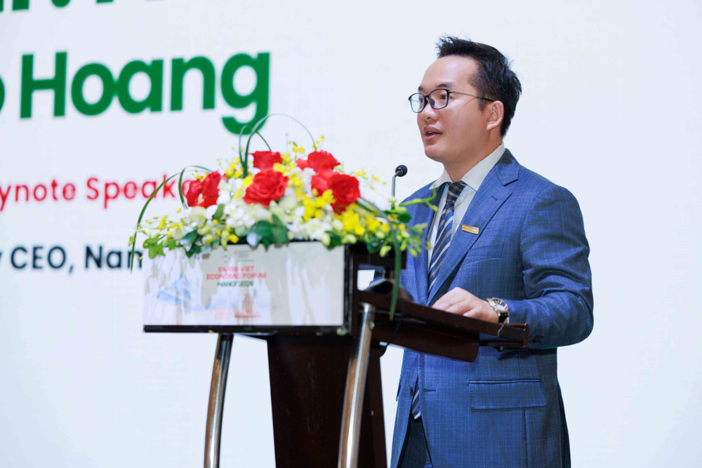 Ông Võ Hoàng Hải – Phó Tổng Giám đốc Nam A Bank phát biểu tại sự kiện. hinh-4655.jpg