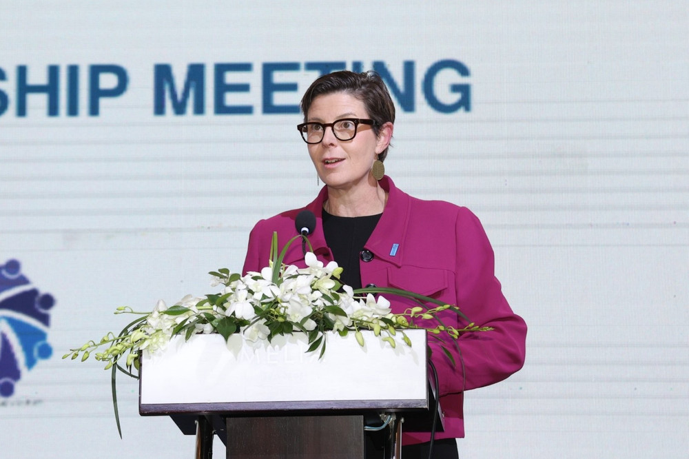Bà Angela Pratt, Trưởng Đại diện Tổ chức Y tế Thế giới (WHO) tại Việt Nam. Ảnh: Trần Minh nhom-doi-tac-1317.jpg