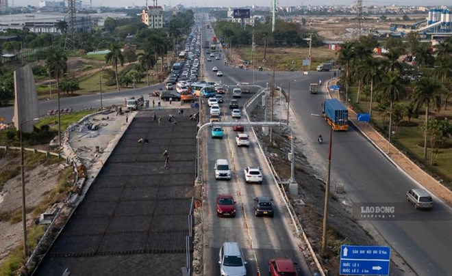 Phương án phân luồng nút giao phía bắc cầu Thăng Long từ 22h ngày 29.10